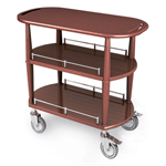 Geneva 70531 Serving Cart - Oval, 2 Shelves