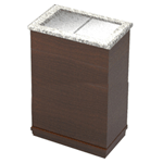 Geneva 79866-04 Wood Portable Ice Chest - Red Mahogany