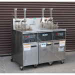 Giles Electric Banked Fryer EOF-14/FFLT/14, W/Autolift System, Used Excellent Condition