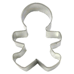 Gingerbread Boy Cookie Cutter, 2" x 3"