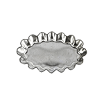 Gobel Heavy-Tinned-Steel Fluted Oval Petit Four Mold 2