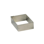 Gobel Rhombus Stainless Steel Dessert Ring, 2-1/8" x 1-3/16" High