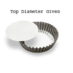 Gobel Round Medium Loose Removable Bottom Fluted Tart Flan Pan, 9-1/2" x 1-3/8" High