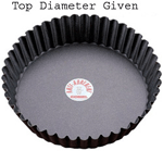 Gobel Round Mini Fluted Tart Flan L/B 140x25mm 4" Diameter x 1-1/4" deep