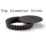 Harold Import Gobel Non-Stick Quiche Pan - 9.5 Inch Fluted Tart Pan With Removable Bottom