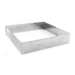 Gobel Square Stainless Steel Cake Ring, 9.5" x 1.75" H (240mm x 45mm H)