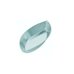 Gobel Tinned-Steel Plain Barquette Mold, 4" x 1-3/4" x 5/8" H