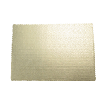 Gold Corrugated Rectangular Cake Board, 9" x 13" x 3/16" Thick, Pack of 5