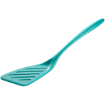 Gourmac G541TU Turquoise Melamine Slotted Turner, 12-1/2" 