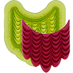 Grand-Drape-Swag Silicone Fondant Mold by Marvelous Molds