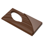 Greyas Polycarbonate Chocolate Mold, Bar with Negative Space by Luis Amado, 3 Cavities