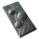 Greyas Polycarbonate Chocolate Mold, Christmas Ornament Bar by Luis Amado, 3 Caviteis