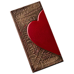 Greyas Polycarbonate Chocolate Mold, Heart Language Bar by Luis Amado, 3 Cavities