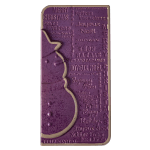 Greyas Polycarbonate Chocolate Mold, Holiday Language Bar by Luis Amado, 3 Cavities