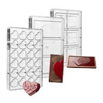 Greyas Love Chocolate Mold Kit 4 by Luis Amado, Set of 3