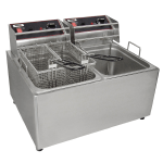 Grindmaster-Cecilware EL2X25 Counterntop Electric Fryer, Two 15 lb. Pots