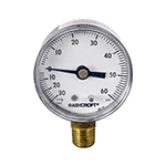 Groen OEM # Z099156, Vacuum / Pressure Gauge; -30 to 60 PSI; 1/4