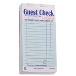 Guest Checks, 1 Book of 50 Duplicate Sheets (Each Sheet with White Paper in Back) + Carbon Paper