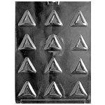 Plastic Chocolate Mold, Hamantash, 12 Cavities