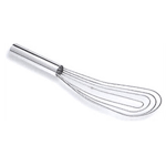 Hand Whip Flat (Roux) 12" Overall Length - Stainless Steel