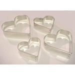 Heart-Shape Cookie Cutter, Heavy Duty Tinned Steel