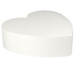 Heart Polystyrene Cake Dummy, 10