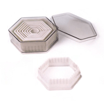 Heat-Resistant Cutters, Fluted Hexagon, 9-Piece Set