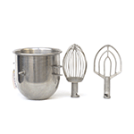 Hobart 00-295644 12 Quart Bowl, Hook & Whip For A200 Mixer, Used Excellent Condition