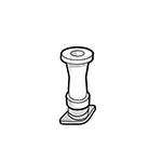 Hobart Equivalent Shaft Assembly (without Blades) for HCM300/450 Cutter Mixers