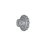 Hollymatic 2066 Adjustment Rod Knob for Patty Maker 54