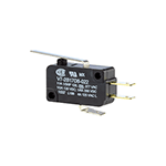 Honeywell V7-2B17D8-022 Premium Miniature Snap Action Mini Switch, 3A, SPDT, Lng Strt Lever