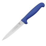 Icel Blue Serrated Utility Knife, 4 1/2