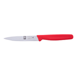 Icel Paring Knife 4" Blade, Red Plastic Handle