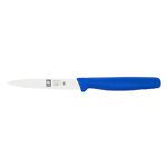 Icel Serrated Edge Paring Knife 4" Blade, Blue Plastic Handle