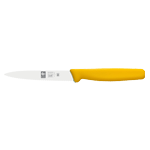 Icel Serrated Edge Paring Knife 4" Blade, Yellow Plastic Handle