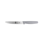 Icel Steak Knife, 4-1/4" Wavy-Edge Blade, Gray Plastic Handle