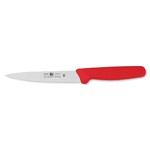 Icel Utility Knife, 5-1/2" Blade, Red Plastic Handle