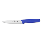 Icel Utility Knife, 5-1/2" Blade, Blue Plastic Handle