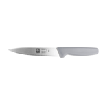 Icel Utility Knife, 6" Blade, Gray Plastic Handle