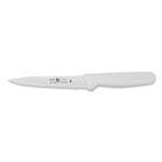 Icel Utility Knife, Wavy Edge, 5-1/2" Blade, White Plastic Handle