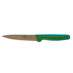 Icel Utility Knife, Wavy Edge, 5-1/2" Blade, Green Plastic Handle