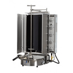 Inoksan PDG500NR-N, 200 Lbs Natural Gas Gyro Machine, Bottom Motor, Robax Glass, NSF, ETL