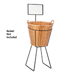 Iron Round Basket Display Rack