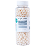 Ivory Pink Sugar Pearls Decoration Balls, 8mm - 8 oz.