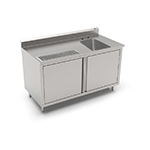 John Boos Stainless Steel Work Table with Cabinet Base 60" W x 30" D