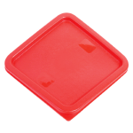 Johnson Rose Square Food Storage Container Lid, Red - Case of 12