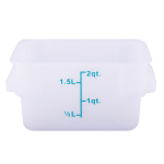 Johnson Rose White Square Food Storage Container, 2 Quart 