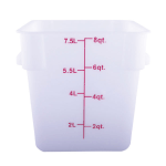 Johnson Rose White Square Food Storage Container, 8 Quart 