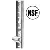 Kason 10065009048 Stainless Steel Keyhole Shelf Pilaster, 48"