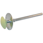 Kason 10481C00600 9" Steel Walk-In Cooler Safety Release Handle with Plastic Glow Knob